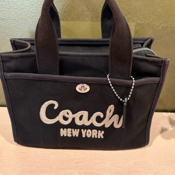 Coach Black Canvas Cargo Tote - Picture 1 of 12
